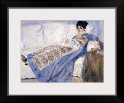 Madame Monet lying on a Sofa