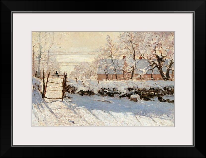 The Magpie, by Claude Monet, 1868 - 1869, 19th Century, oil on canvas, cm 89 x 130 - France, Ile de France, Paris, Muse dO...