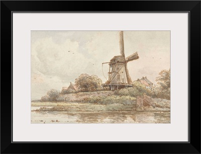 Mill on Ramparts, by Arnoldus Johannes Eymer, 1830-60