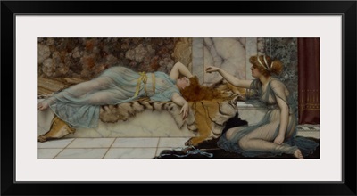 Mischief and Repose, by John William Godward, 1895, English painting