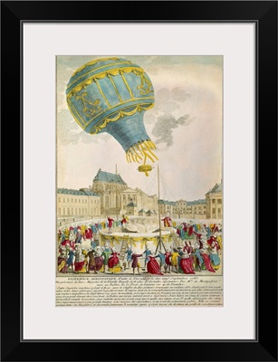 Montgolfier Brothers Hot-air Balloon Before the Royal Family at Versailles, 1783