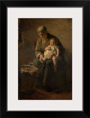Mother with her Child, by Albert Neuhuys, c. 1880-99. Dutch painting, oil on canvas