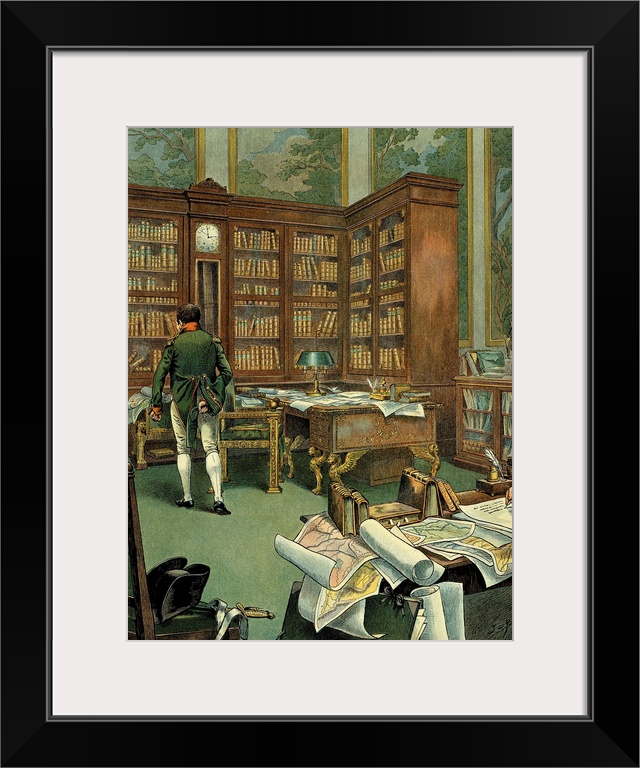 Jacques Marie Gaston Onfray de Breville known as JOB (1858-1931). Napoleon Bonaparte in his Study at the Tuileries.