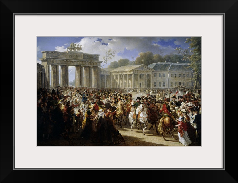 3060 , Charles Meynier (1768-1832), French School. Napoleon Ier enters Berlin, by the Brandeburg Gate, October 27th, 1806....