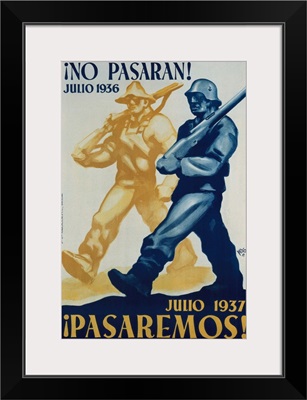 Nationalist Spanish Civil War Poster. July 1937