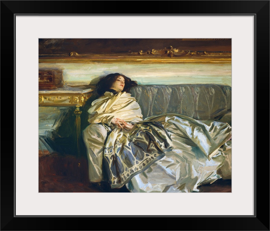 Nonchaloir (Repose), by John Singer Sargent, 1911, American painting, oil on canvas. Sargent painted his niece, Rose-Marie...