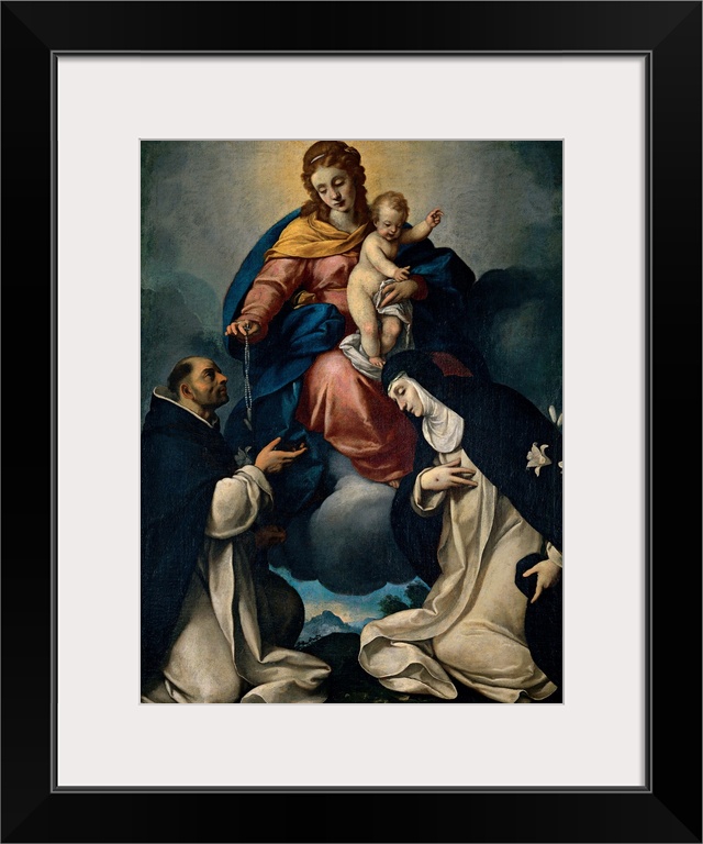 Ceresa Carlo, Our Lady of the Rosary, 1609 - 1679, 17th Century, canvas, Italy, Lombardy, Soresina, Cremona, San Francesco...