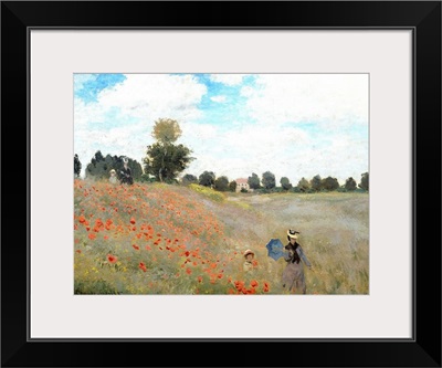 Poppy Field, 1873, By French impressionist Claude Monet