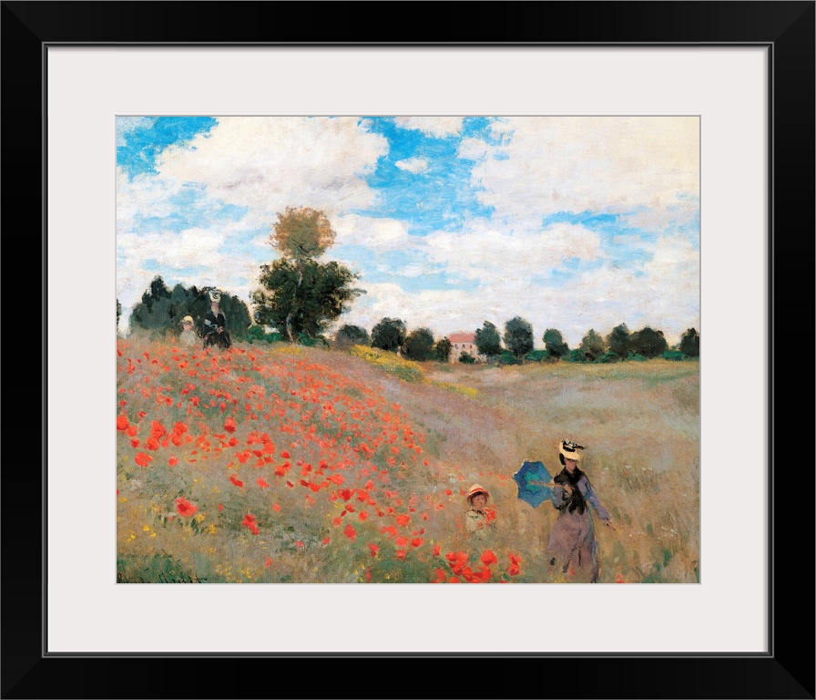 The Poppy Field, by Claude Monet, 1873, 19th Century, oil on canvas, cm 50 x 65 - France, Ile de France, Paris, Muse dOrsa...