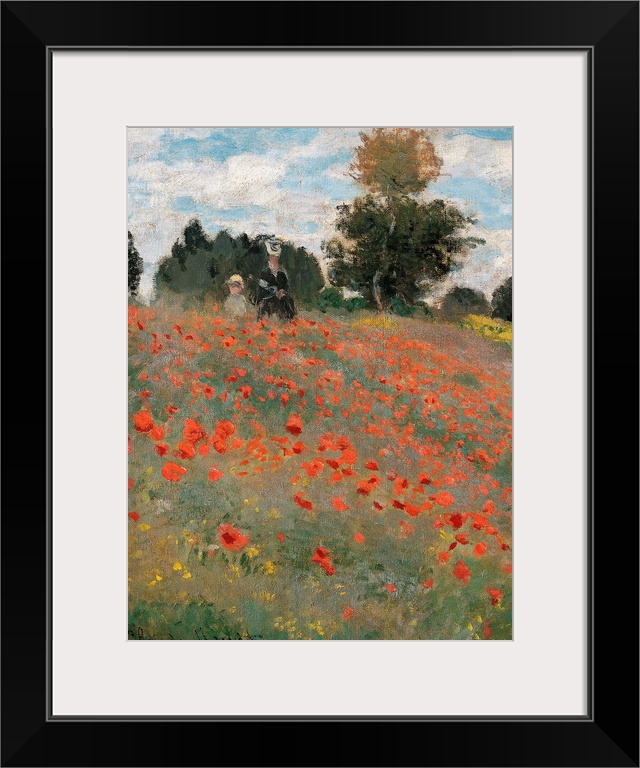 The Poppy Field, by Claude Monet, 1873, 19th Century, oil on canvas, cm 50 x 65 - France, Ile de France, Paris, Muse dOrsa...