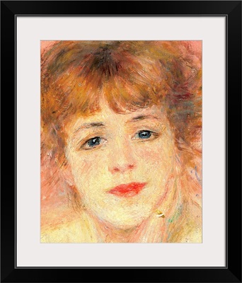 Portrait Of The Actress Jeanne Samary, By Pierre-Auguste Renoir, 1877.