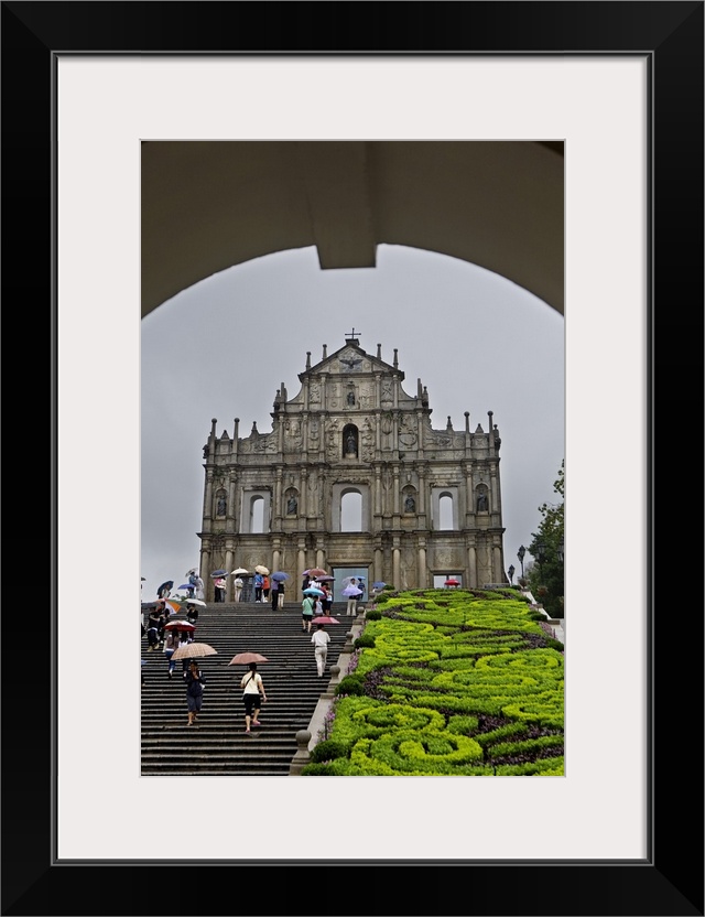 CHINA. Macau. Ruins of St. Paul's. Remains of the Cathedral of St. Paul, a 17th century Portuguese cathedral. UNESCO World...