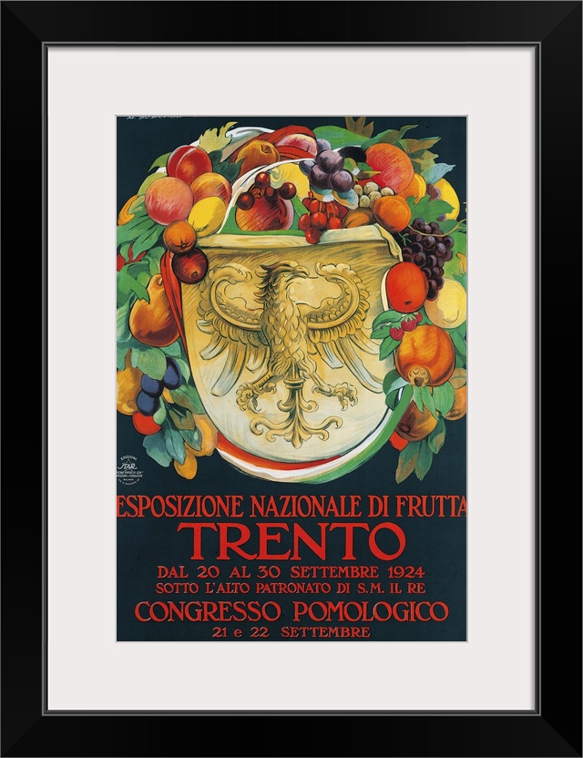 National Fruit Exhibition. Pomological Conference, by Marcello Dudovich, 1924, 20th Century, print, - private collection. ...