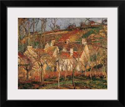 Red Roofs, Corner of a Village, Winter, by Camille Pissarro, 1877. Musee d'Orsay, Paris
