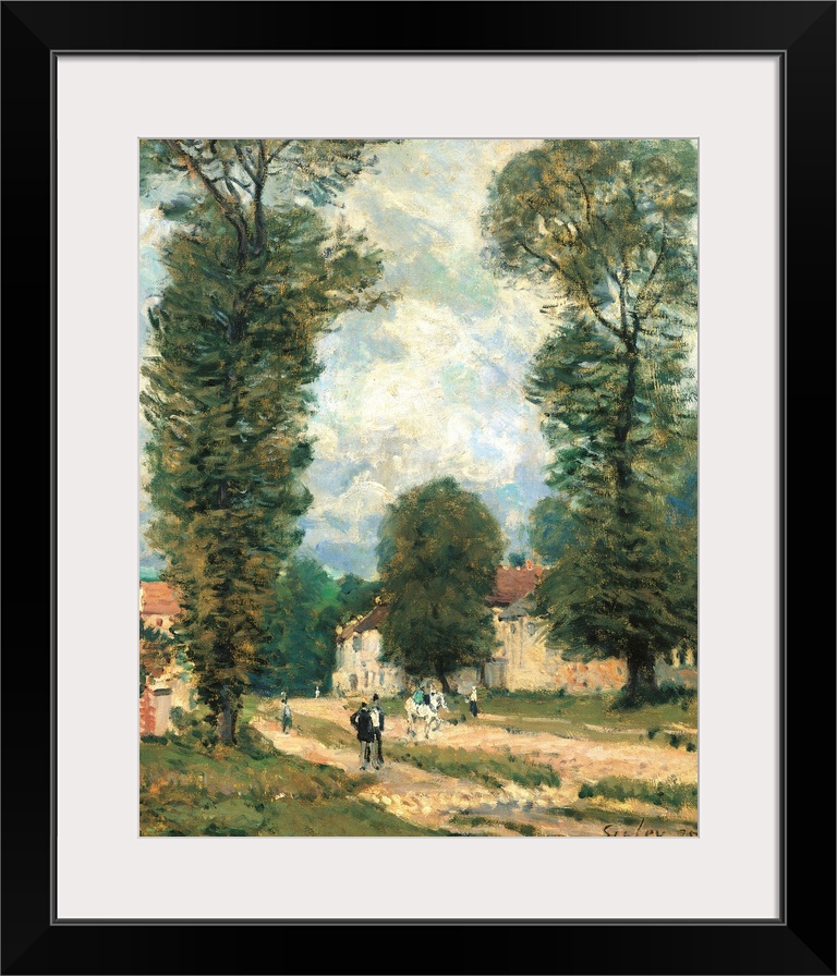 The Road to Versailles, by Alfred Sisley, 1875, 19th Century, oil on canvas, cm 47 x 38 - France, Ile de France, Paris, Mu...