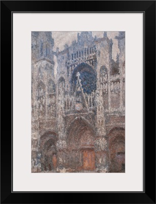 Rouen Cathedral. Grey Day - Harmony in Grey, Monet Claude, 1892-1894. Musee d'Orsay