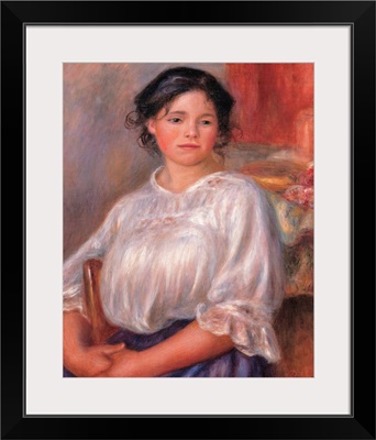 Seated Young Woman, by Pierre-Auguste Renoir, ca. 1909. Musee d'Orsay