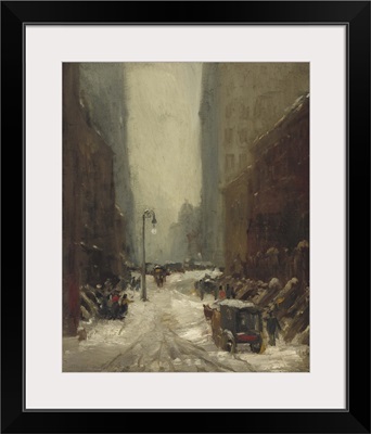 Snow in New York, by Robert Henri, 1902, American painting