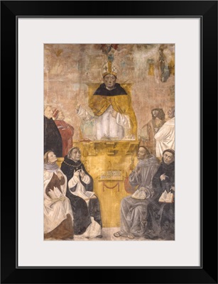St. Albert The Great Preaching To St. Thomas Aquinas and St. Bonaventure, Alvise De Dona