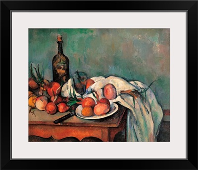 Still Life with Onions, by Paul Cezanne, ca. 1895. Musee d'Orsay, Paris, France