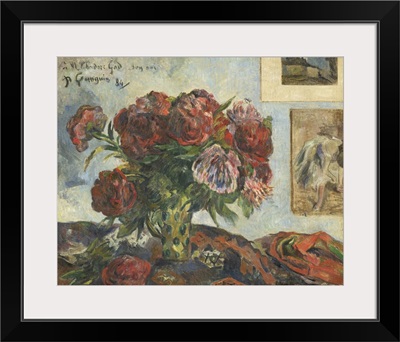 Still Life with Peonies, by Paul Gauguin, 1884