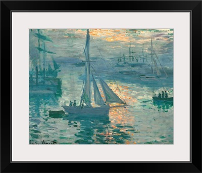 Sunrise, by Claude Monet, 1873-74, French impressionist painting