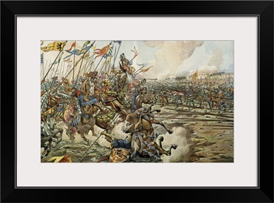The Battle of Grandson, March 2, 1476 Between Swiss and Burgundy