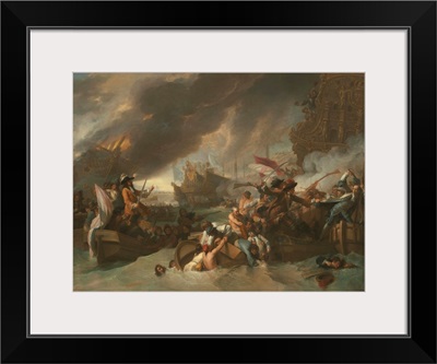 The Battle of La Hogue, by Benjamin West, c. 1778, British painting
