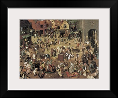 The Fight between Carnival and Lent. Pieter Breugel