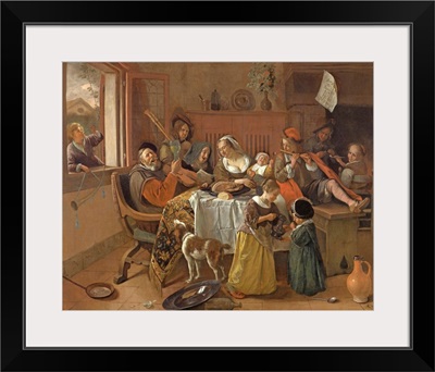 The Merry Family, by Jan Steen, 1668