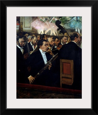 The Orchestra at the Opera, 1868, Painting by French Impressionist Edgar Degas