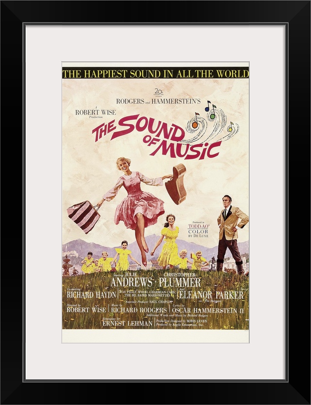 THE SOUND OF MUSIC, US poster, Julie Andrews, Christopher Plummer (far right), 1965. TM and Copyright .. 20th Century-Fox ...