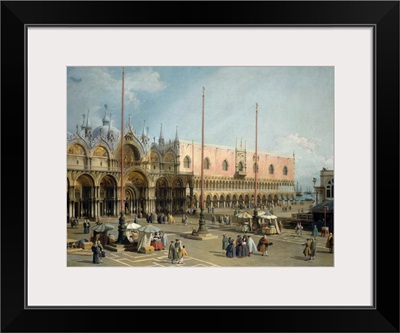 The Square of Saint Mark's, Venice, by Canaletto, 1742-44, Italian painting