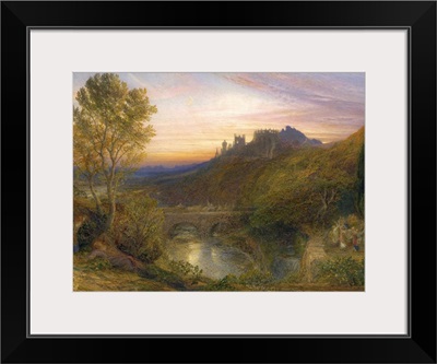 The Towered City, by Samuel Palmer, c.1850-75. English watercolor painting