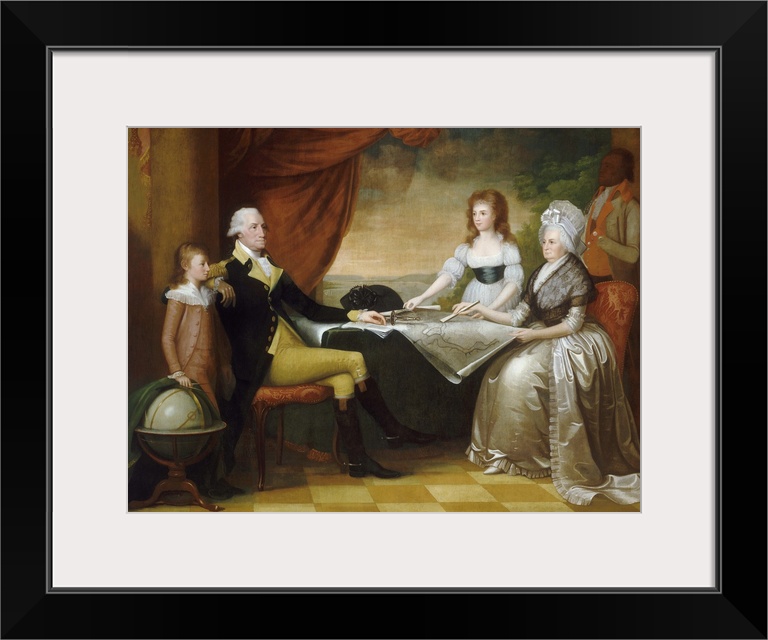 The Washington Family, by Edward Savage, c.1789-96, American painting, oil on canvas. Savage's created this monumental fam...