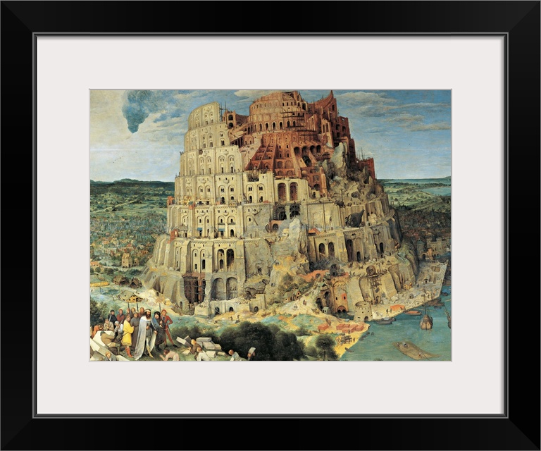 The Tower of Babel, by Pieter il Vecchio Bruegel, 1563, 16th Century, oil on panel, cm 114 x 155 - Austria, Wien, Kunsthis...