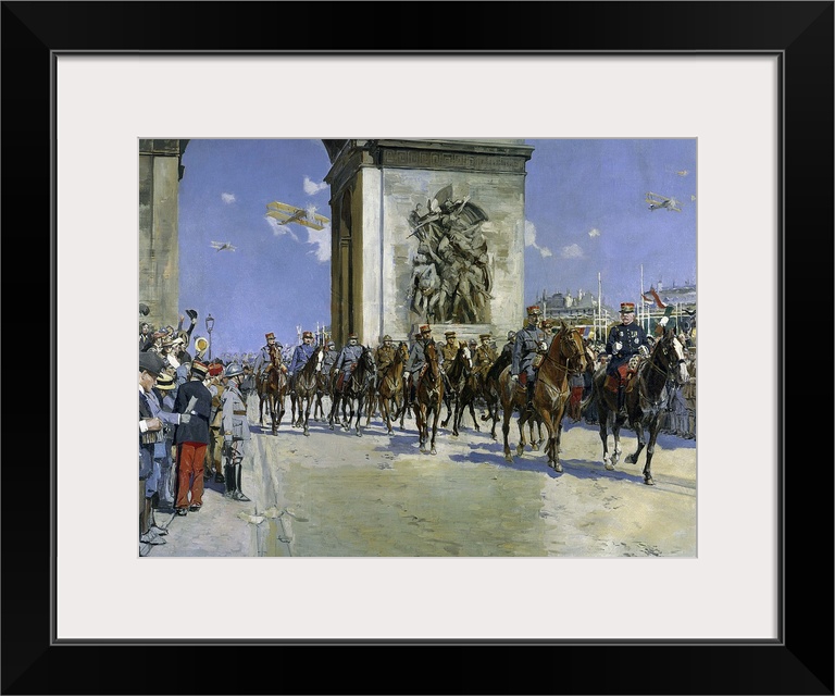 3403 , Francois Flameng (1856-1923), French School. The Victory Parade, on July 14th, 1919. Paris, musee de l'Armee.