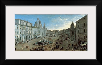 View of Piazza Navona, by Gaspare Vanvitelli, 18th c
