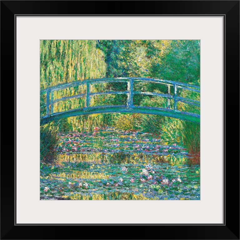 The Waterlily Pond Green Harmony, by Claude Monet, 1899, 19th Century, oil on canvas, cm 89 x 93,5 - France, Ile de France...