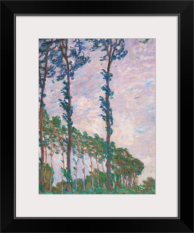 Wind Effect, Series of Poplars, by Claude Monet, 1891, 19th Century, oil on canvas, cm 100 x 73,5 - France, Ile de France,...