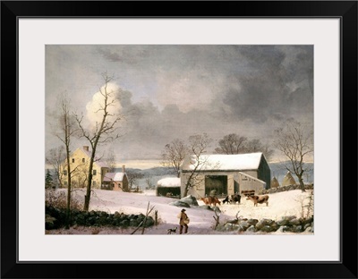 Winter in the Country, by George Henry Durrie, 1858