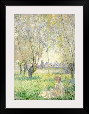 Woman Seated under the Willows, by Claude Monet, 1880