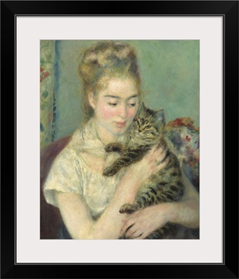 Woman with a Cat, by Auguste Renoir, 1875