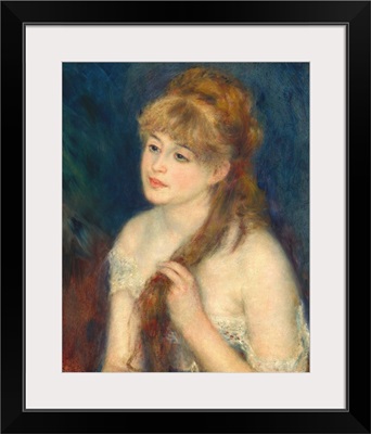 Young Woman Braiding Her Hair, by Auguste Renoir, 1876