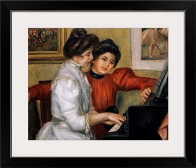 Yvonne and Christine Lerolle at the Piano. Ca. 1897