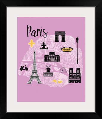 City Graphic Map - Paris