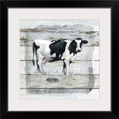 Farmhouse Collage Cow