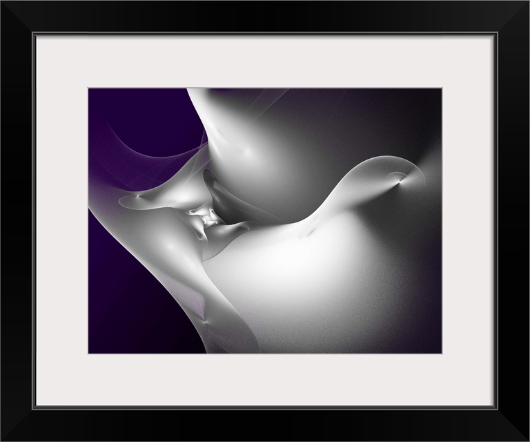 Digital abstract artwork in black and grey tones.