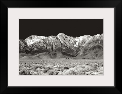 Sierra Nevada Mountains I Black and White