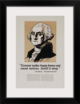 1920's American Banking Poster, George Washington